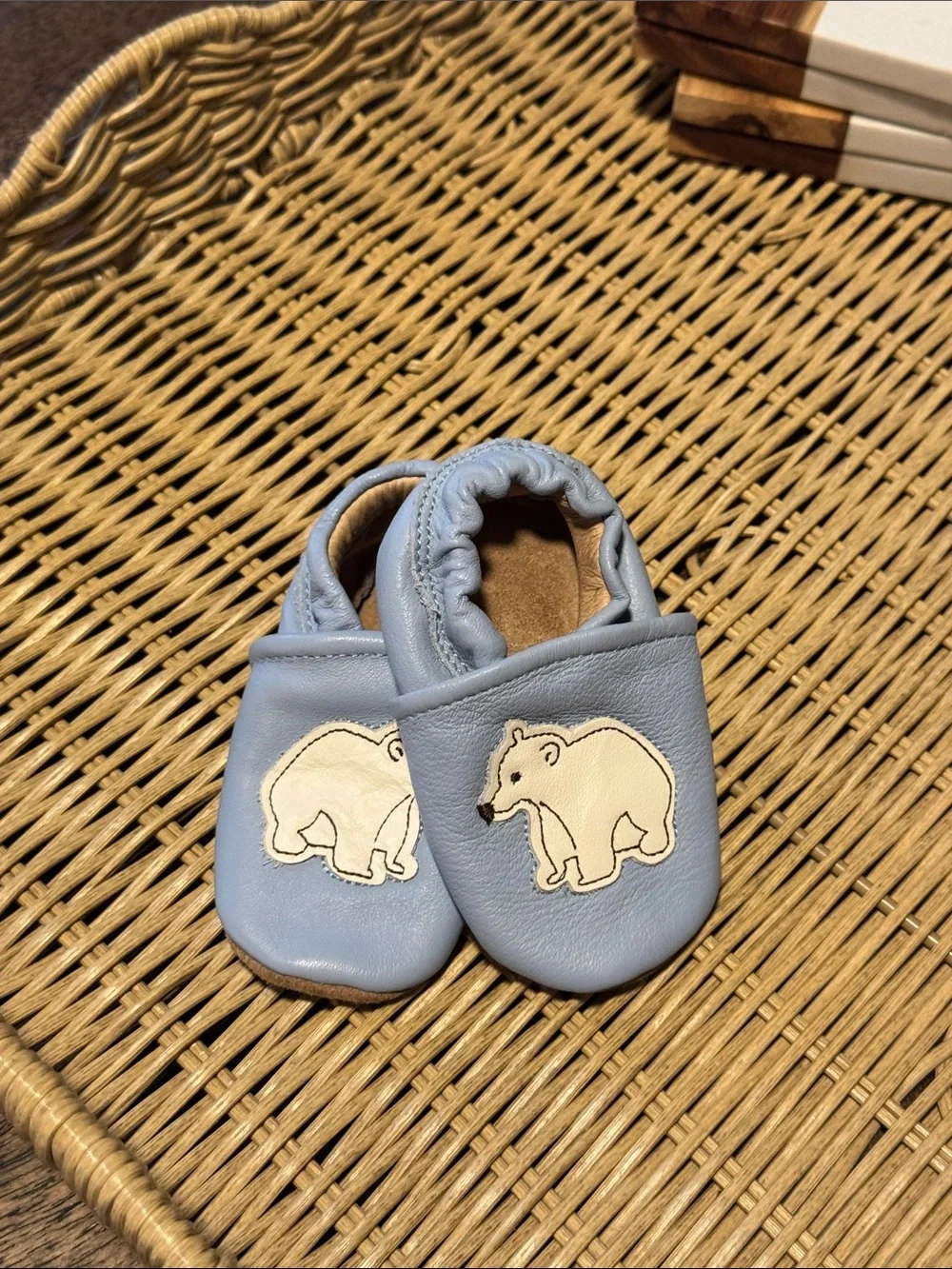 Baby Blue Leather Baby Shoes - L.L. Bean